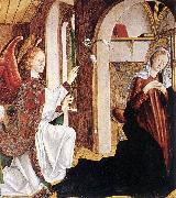 PACHER, Michael Annunciation aghe oil on canvas